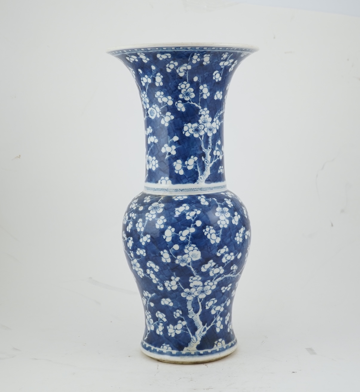 A Chinese blue and white yen-yen vase, Kangxi period